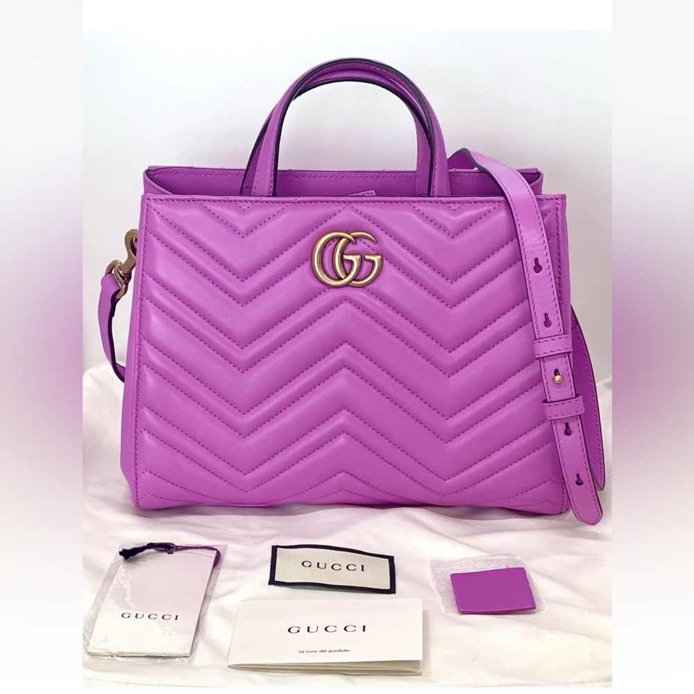 Gucci GG Marmont Top Handle
Small Matelasse Handbag Excellent Condition - Picture 3 of 15